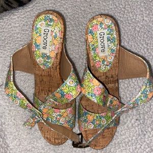 Vibrant Floral Wedges